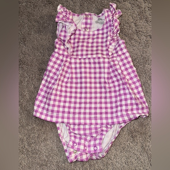 Carter's Other - Carter's Pink and White Gingham Dress
